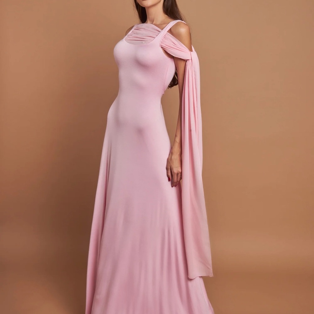 Elegant Pink Evening Gown